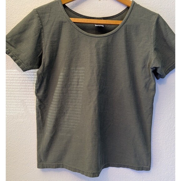 Columbia Shirt Women Size Medium Green Short Sleeve (643m) - Picture 1 of 3